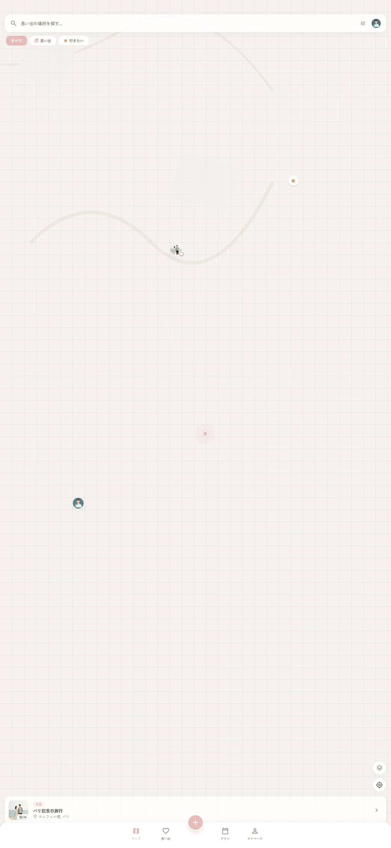 地図画面（Main Discovery Map）のスクリーンショット